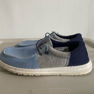 Hey Dude Blue and Gray Loafers